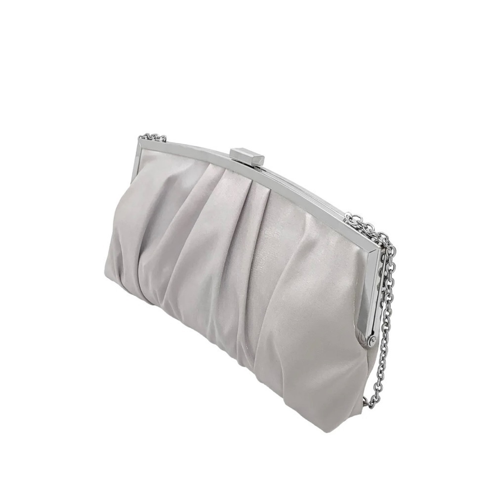 La Regale Jianna Casually Pleated Frame Clutch - Picture 3 of 8